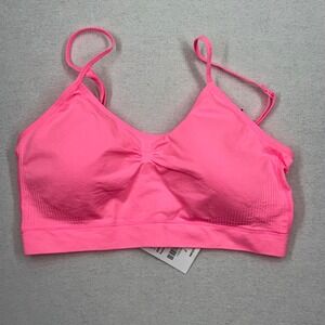 Dynamic Fashion Neon Pink Girls Padded Bralette One Size Fits All Adjustable NWT